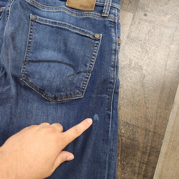 Mavi Zach Regular straight Mens size 34x33 Blue Denim Mid Rise Denim Jeans - Picture 5 of 10